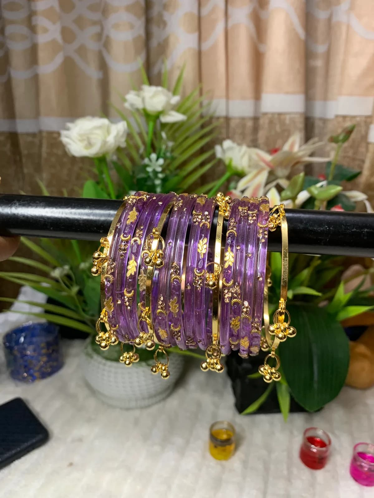 Kashmiri Churi (Pata) - Purple
